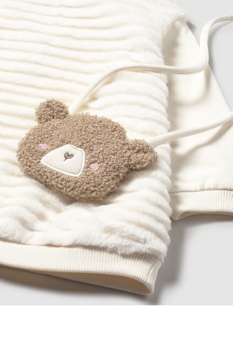 Mayoral Kız Bebek Çantalı Elbise 18-36 Ay Ekru