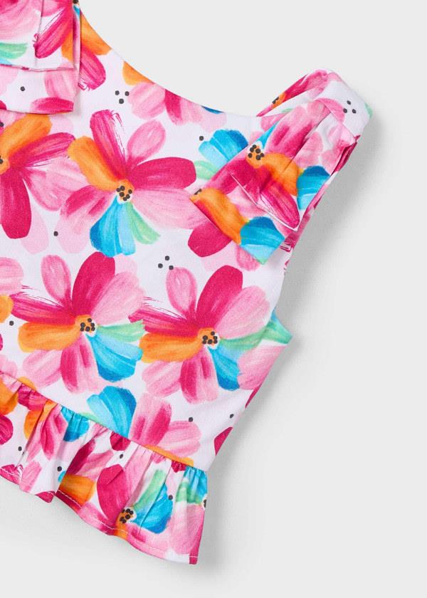 Mayoral Kız Çocuk Baskılı Bluz 4-8 Yaş Pembe