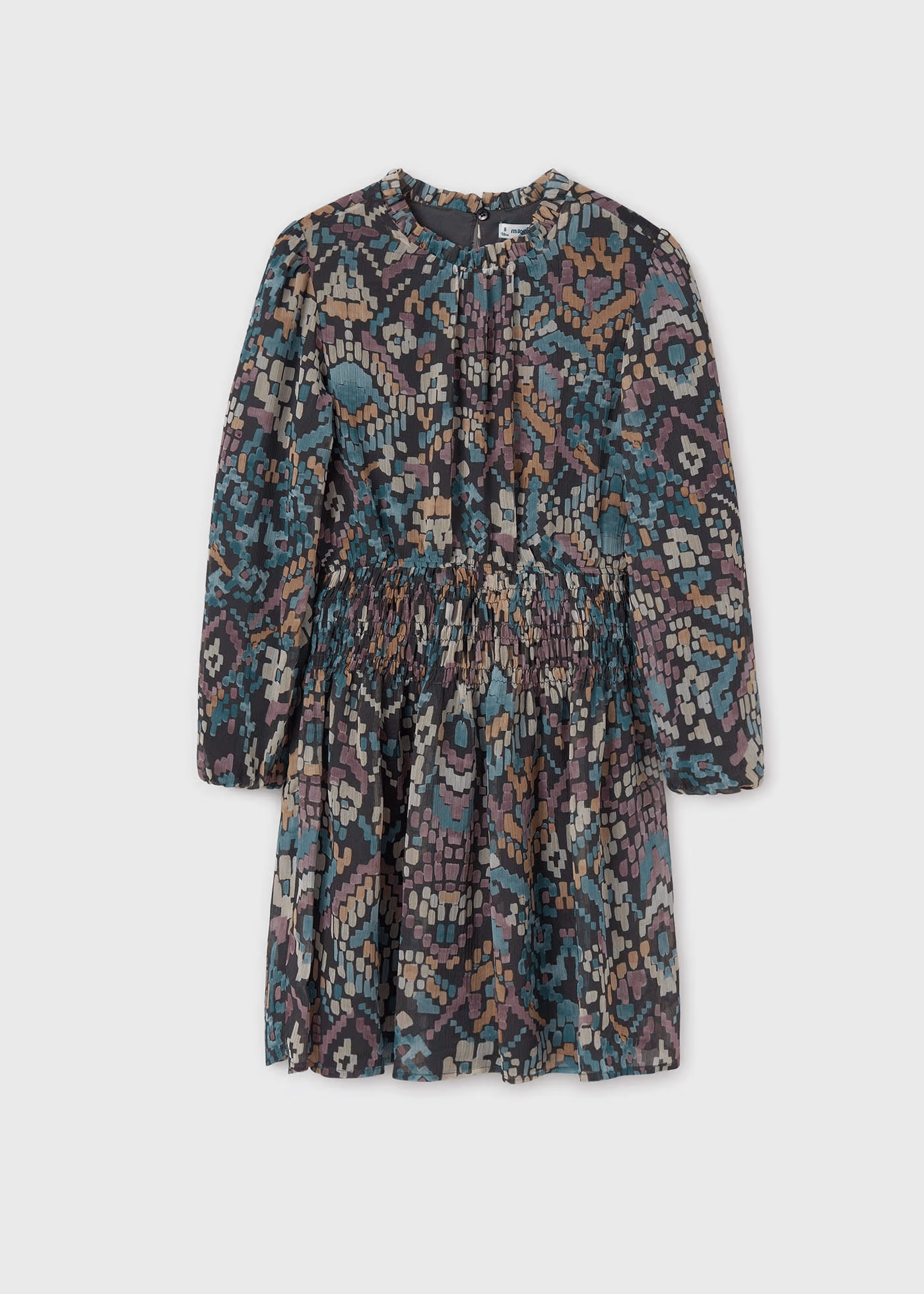 Mayoral Kız Çocuk Baskılı Elbise Siyah 10/16 Yaş 7981 SİYAH