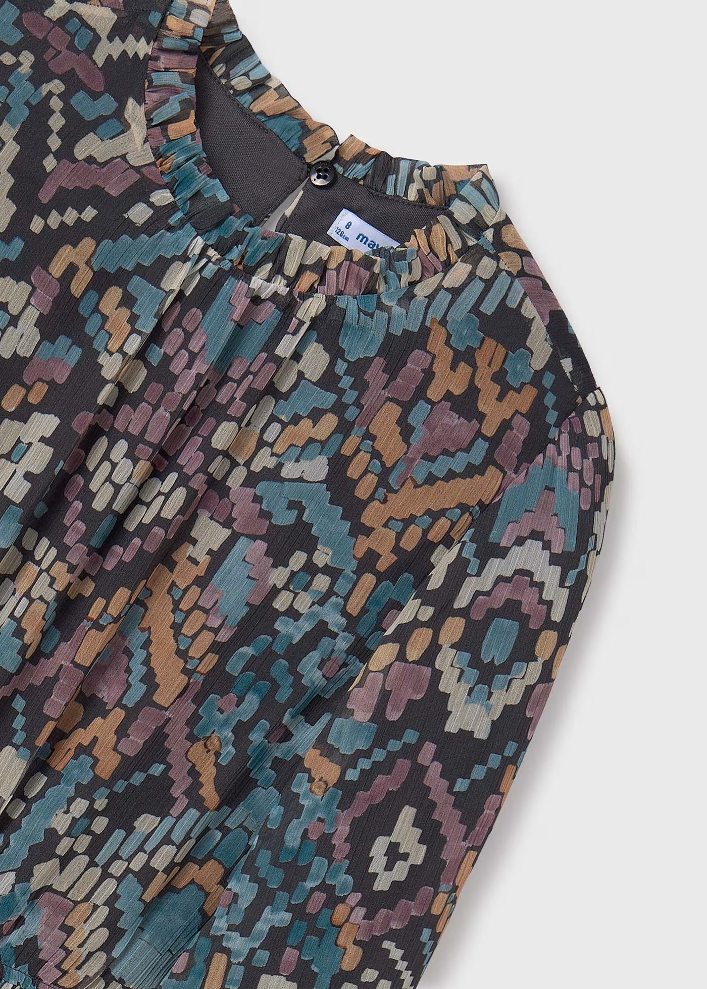 Mayoral Kız Çocuk Baskılı Elbise Siyah 10/16 Yaş 7981 SİYAH