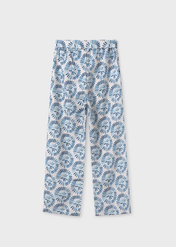 Mayoral Kız Çocuk Baskılı Pantolon 10-14 Yaş Mavi