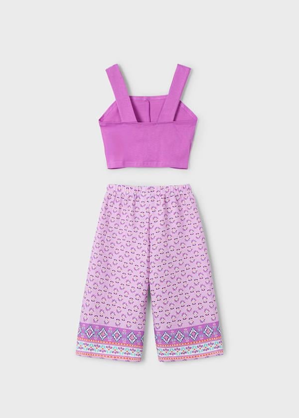 Mayoral Kız Çocuk Baskılı Pantolonlu Takım 4-8 Yaş Pembe