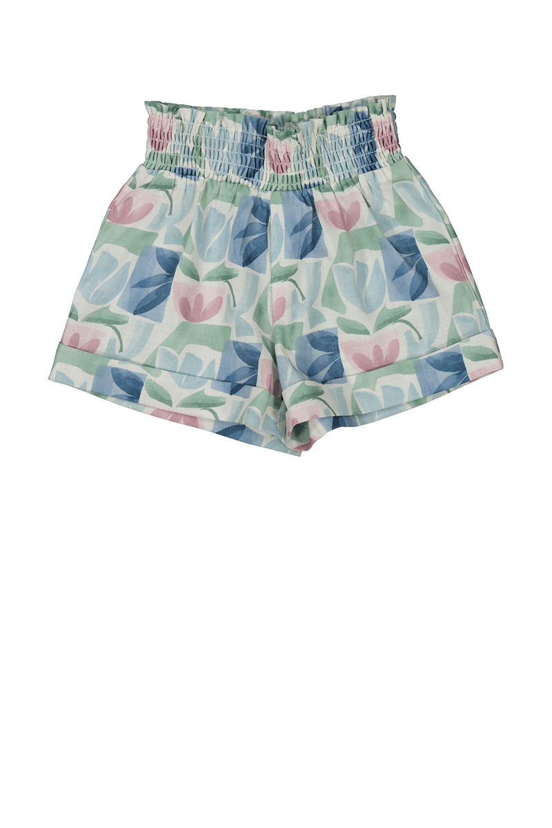 Mayoral Kız Çocuk Çicek Baskılı Şort 4-8 Yaş Yeşil