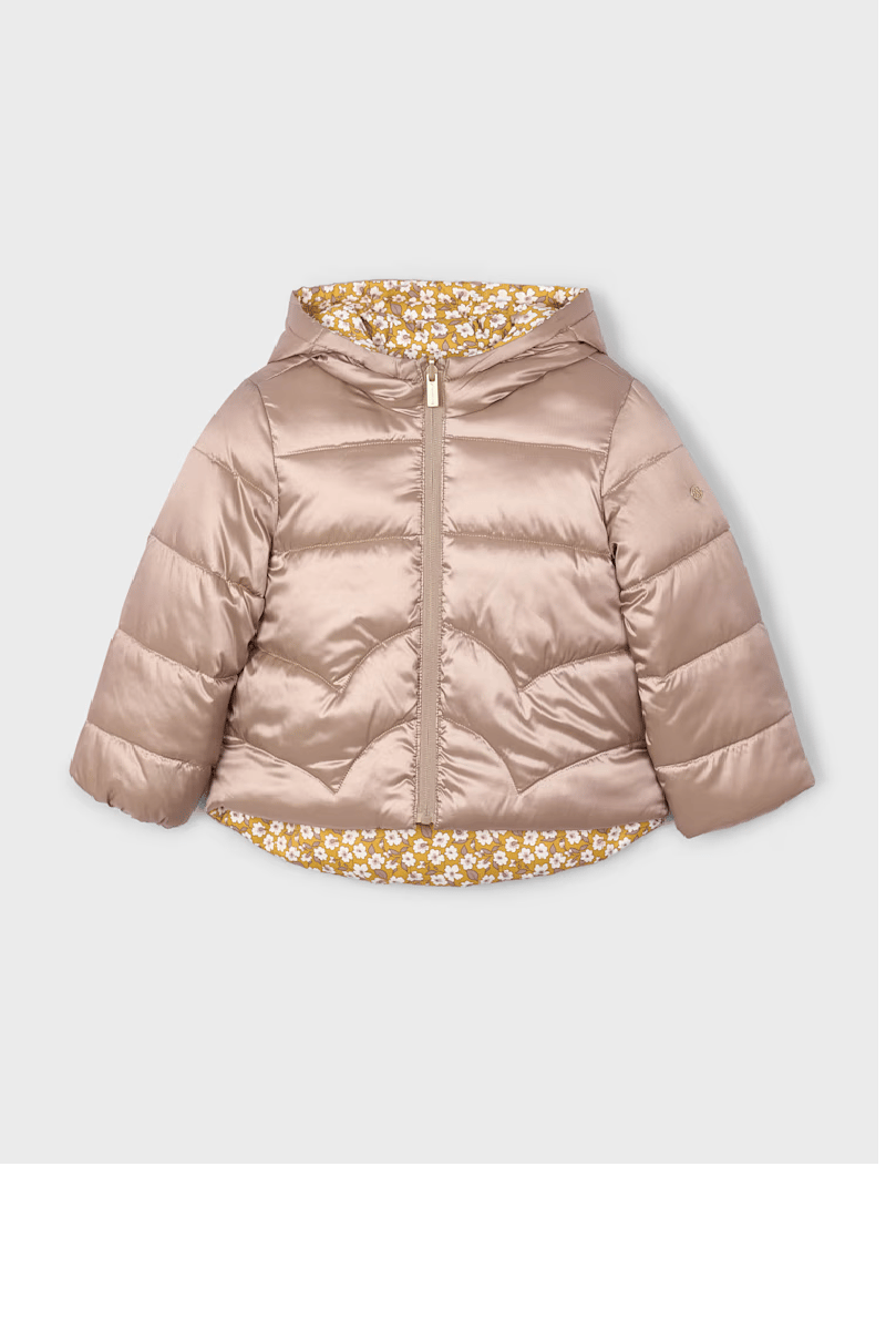 Mayoral Kız Çocuk Çift Taraflı Mont 4-8 Yaş Kahve