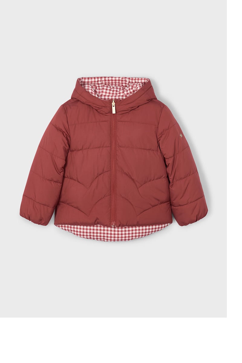 Mayoral Kız Çocuk Çift Taraflı Mont 4-8 Yaş Kırmızı