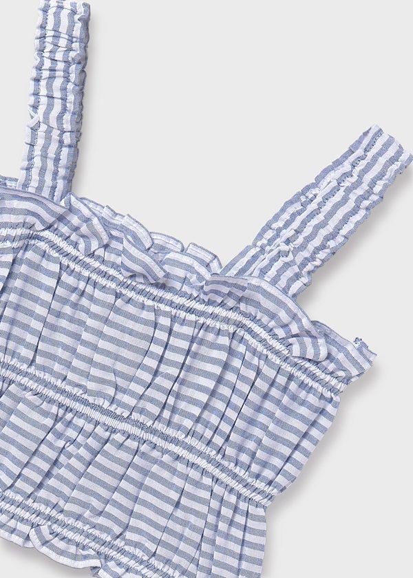 Mayoral Kız Çocuk Cizgili 2'li Gömlek 10-14 Yaş Mavi