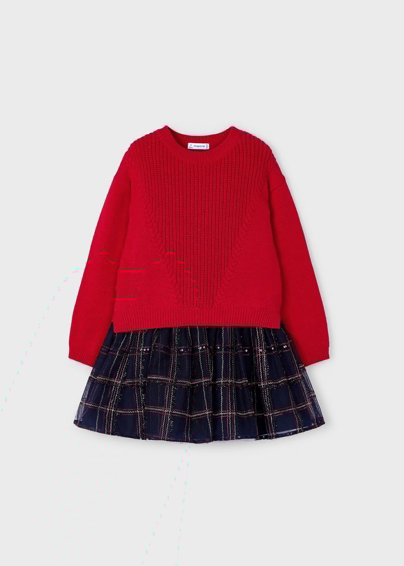 Mayoral Kız Çocuk Elbise 4-8 Yaş KIRMIZI