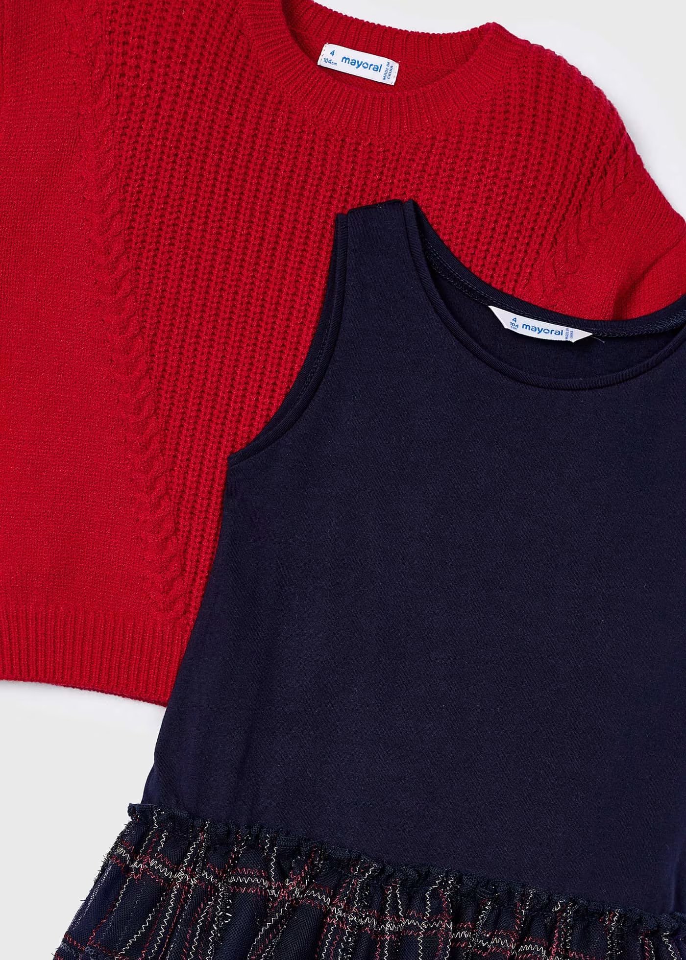 Mayoral Kız Çocuk Elbise 4-8 Yaş KIRMIZI