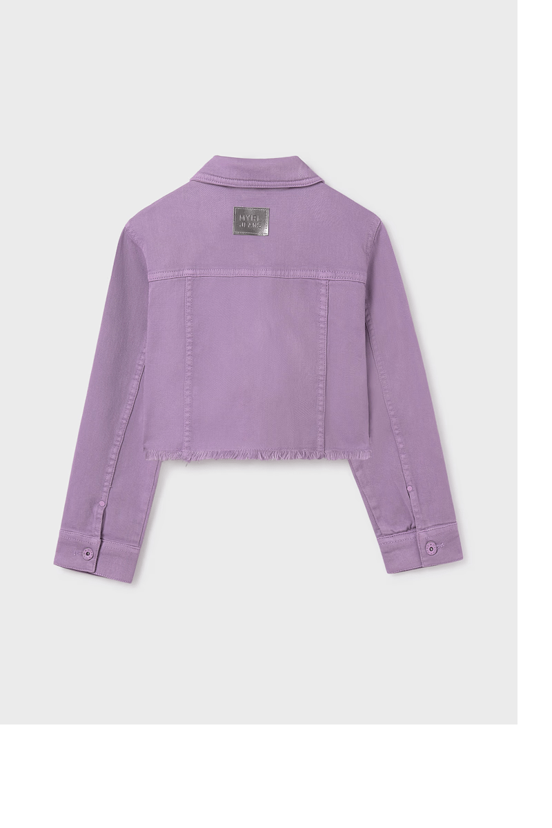 Mayoral Kız Çocuk Eteği Püsküllü Ceket 10-14 Yaş Mor