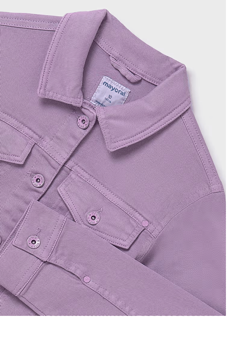 Mayoral Kız Çocuk Eteği Püsküllü Ceket 10-14 Yaş Mor