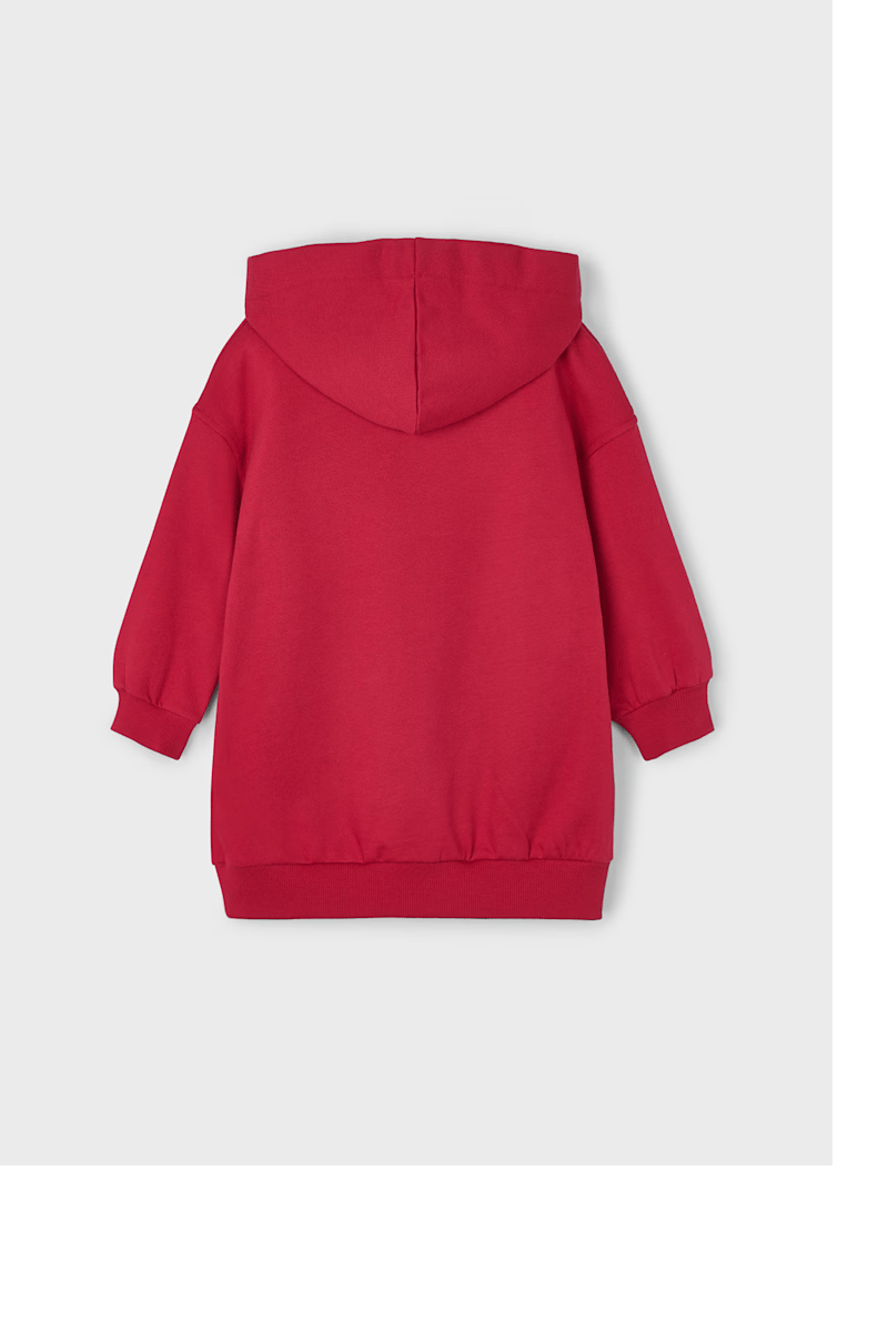 Mayoral Kız Çocuk Kapşonlu Elbise 4-8 Yaş Kırmızı