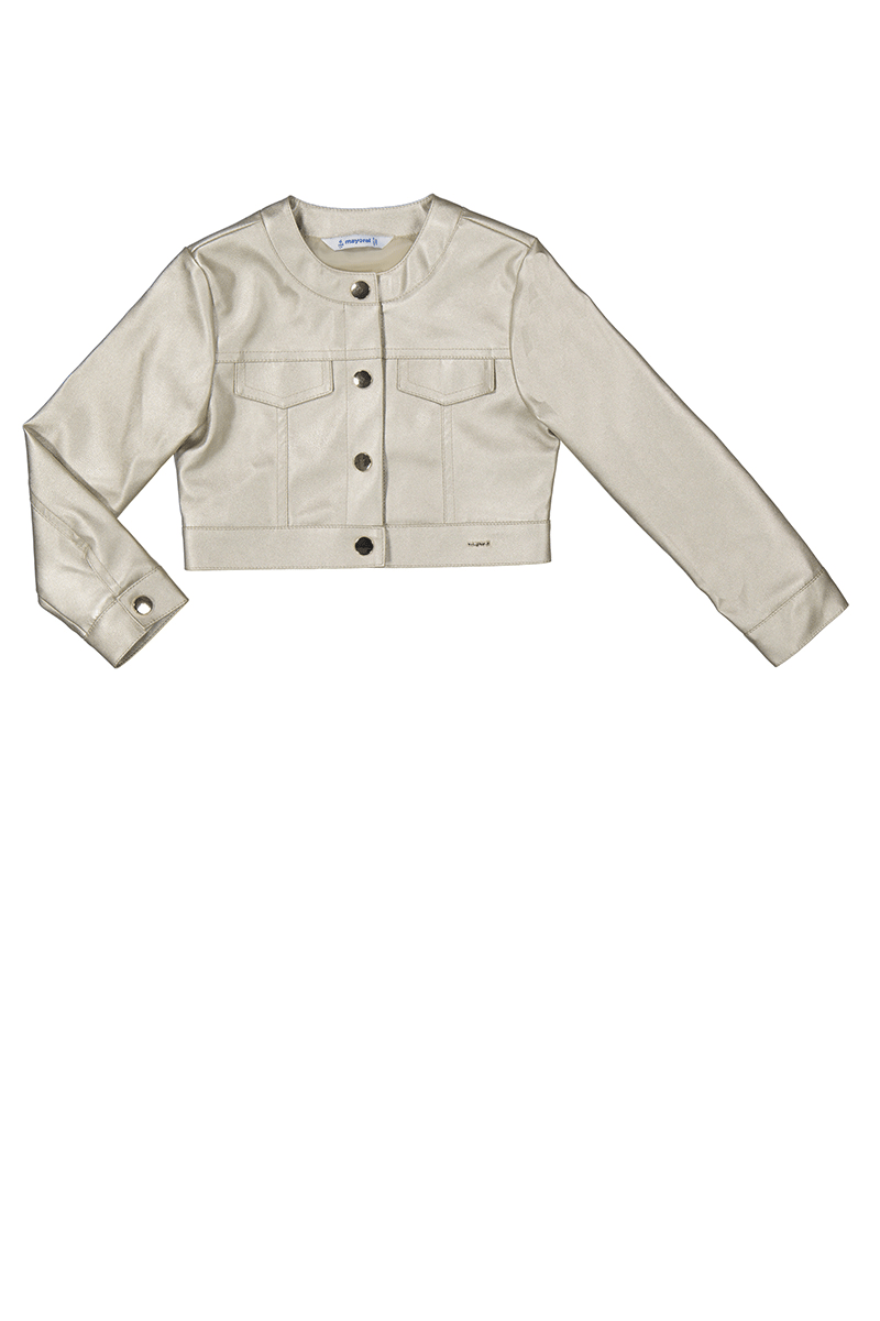 Mayoral Kız Çocuk Metalik Ceket 4-8 Yaş Dore