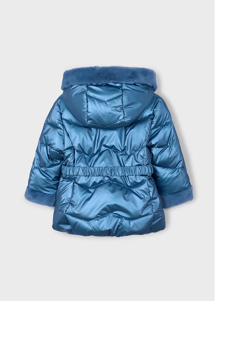 Mayoral Kız Çocuk Parlak Kaban 4-10 Yaş Mavi