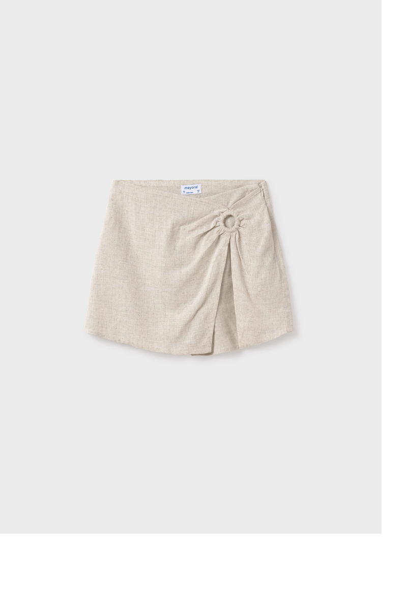 Mayoral Kız Çocuk Şort Etek 10-14 Yaş Krem