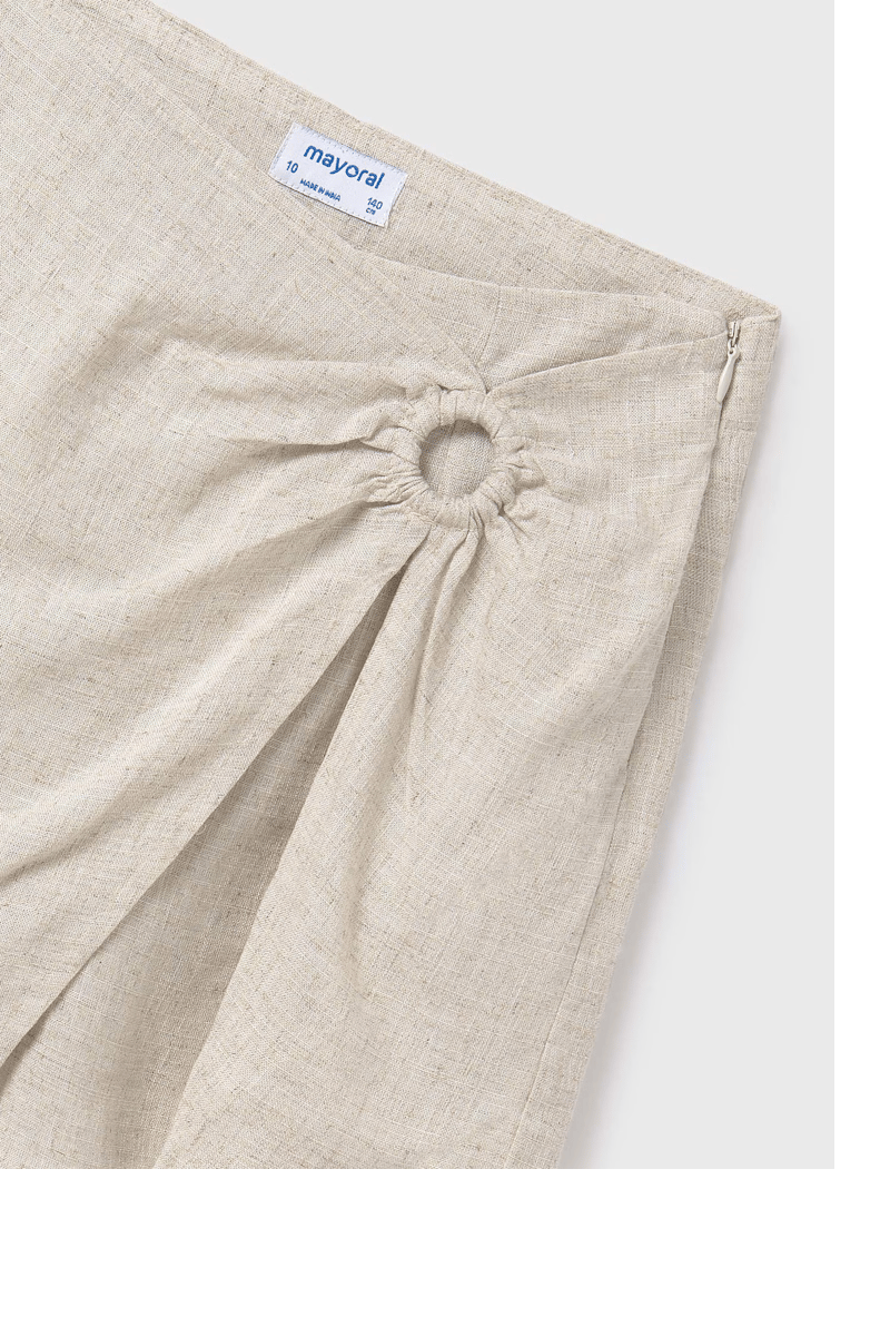 Mayoral Kız Çocuk Şort Etek 10-14 Yaş Krem