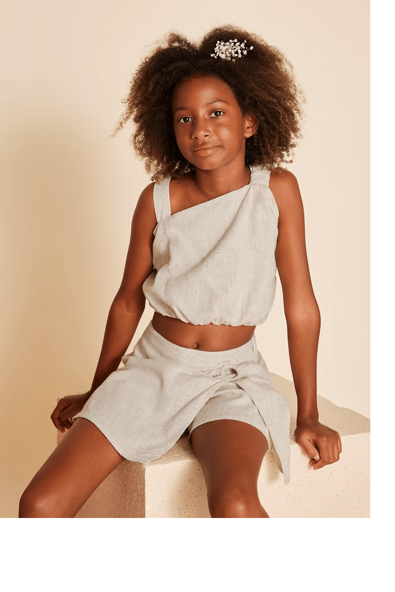 Mayoral Kız Çocuk Şort Etek 10-14 Yaş Krem