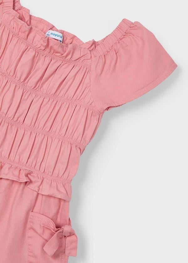 Mayoral Kız Çocuk Şortlu Tulum 6-10 Yaş Turuncu