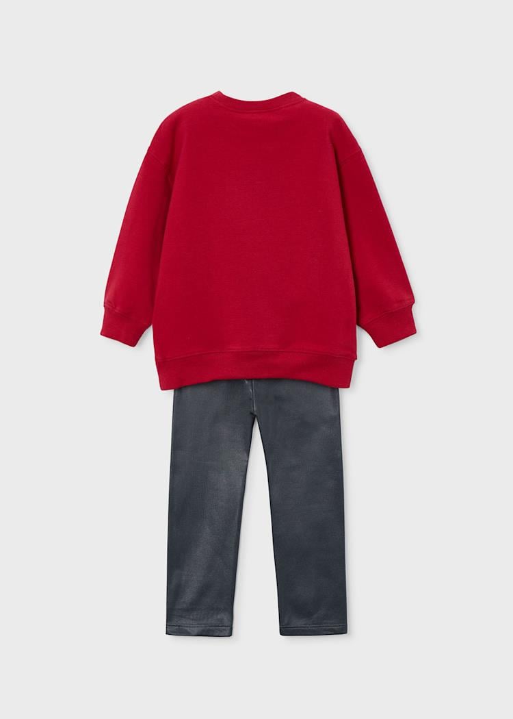 Mayoral Kız Çocuk Taytlı Takım 4-8Yaş Kırmızı