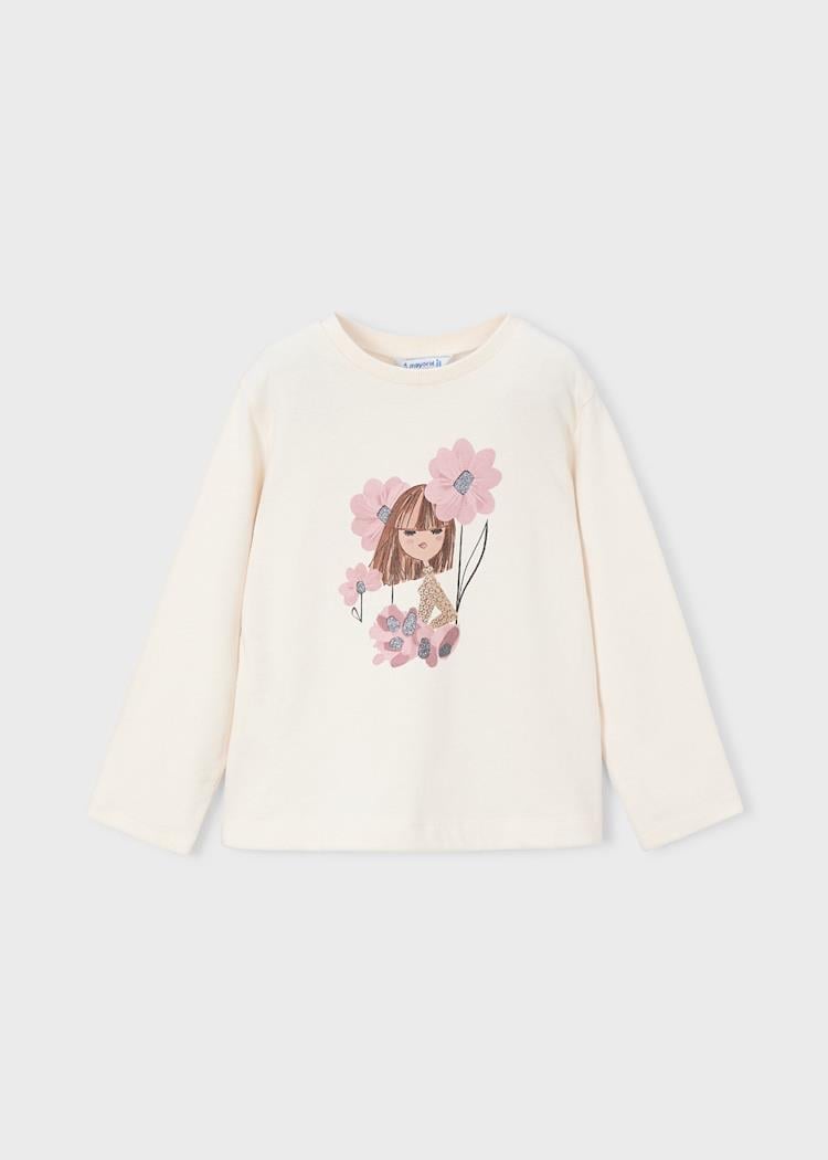 Mayoral Kız Çocuk Taytlı Takım 4-8Yaş Ekru