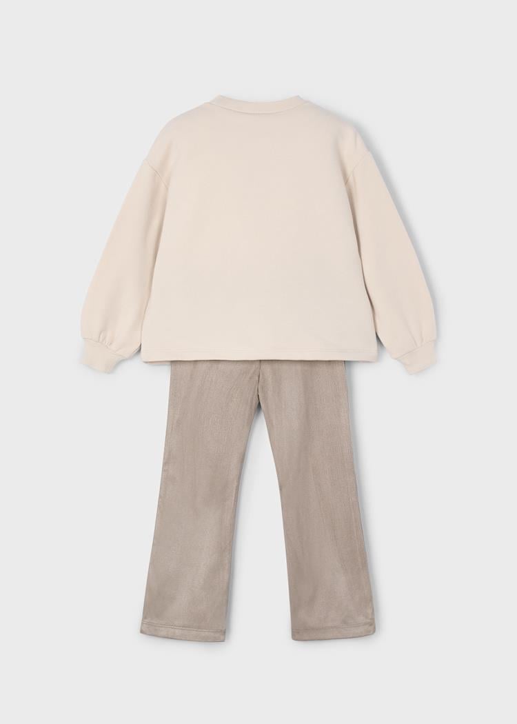 Mayoral Kız Çocuk Taytlı Takım 4-8Yaş Ekru