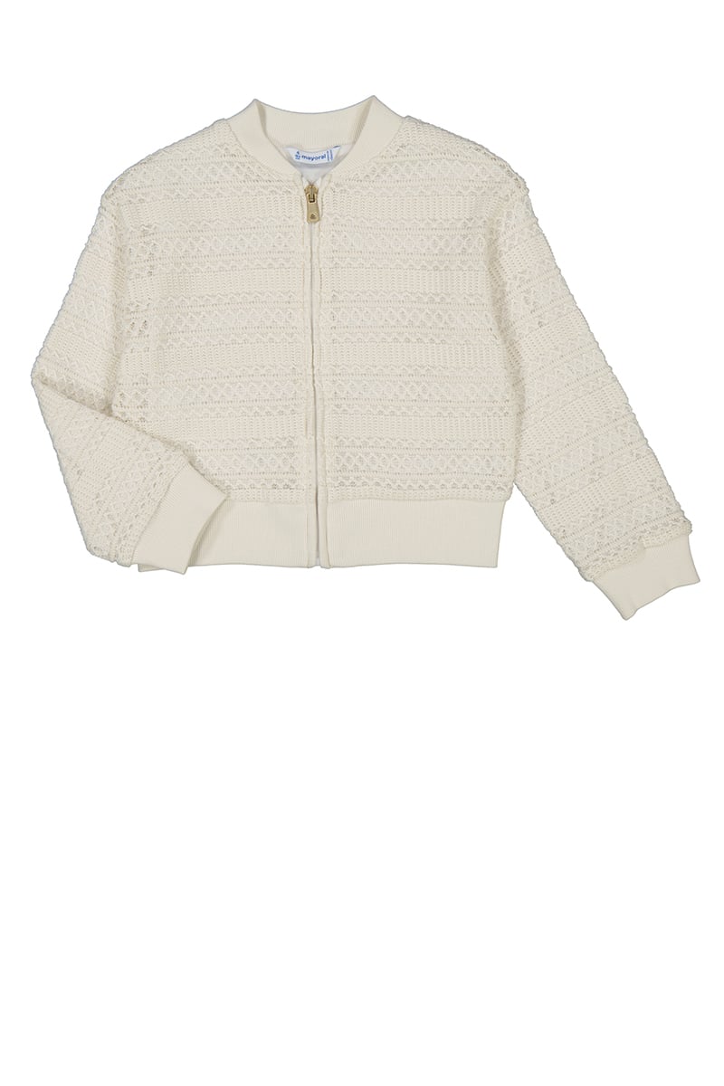 Mayoral Kız Çocuk Tığ İşi Ceket 4-8 Yaş Kemik