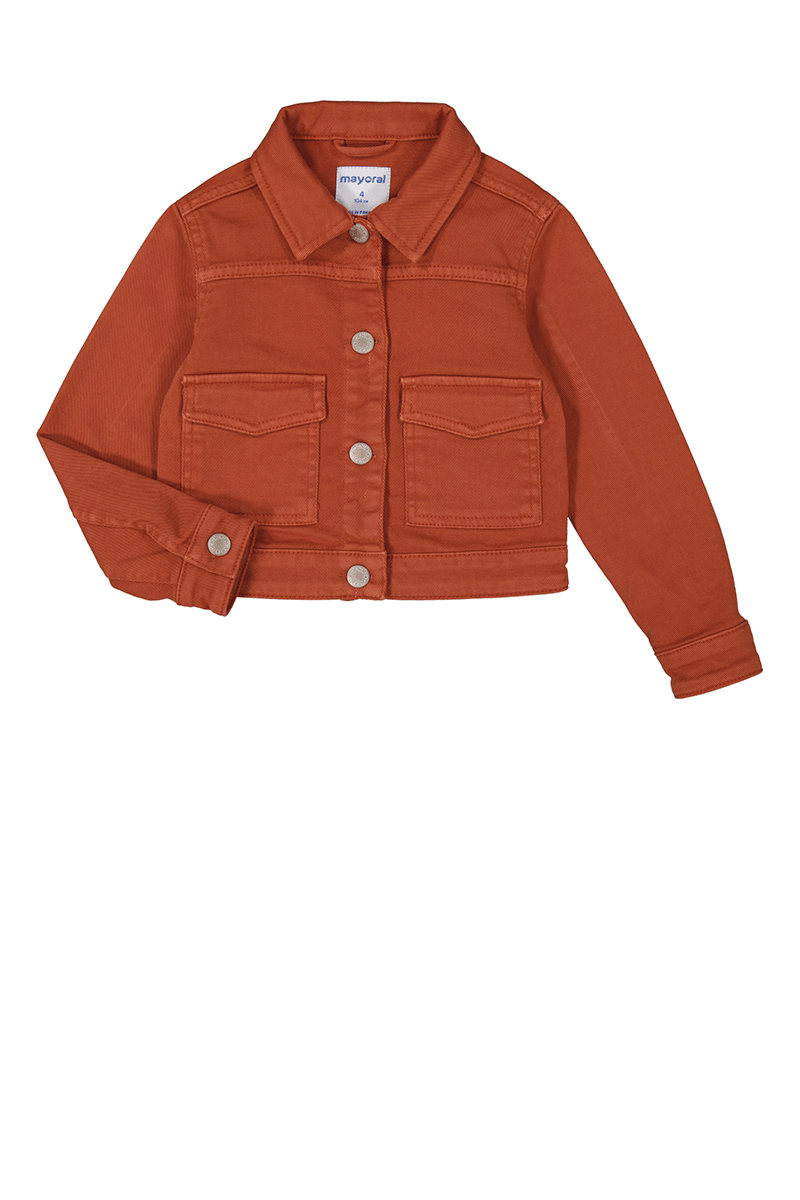 Mayoral Kız Çocuk Twill Ceket 4-8 Yaş Kiremit