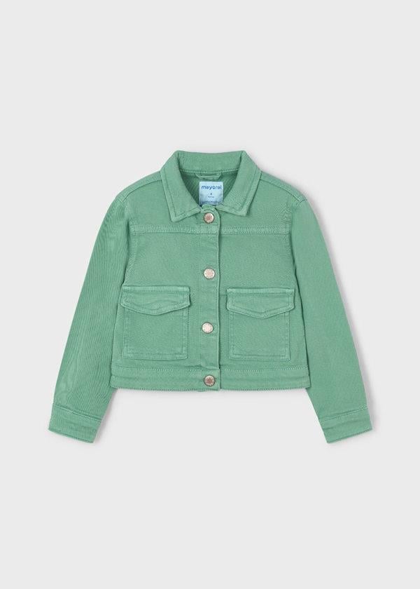 Mayoral Kız Çocuk Twill Ceket 4-8 Yaş Yeşil