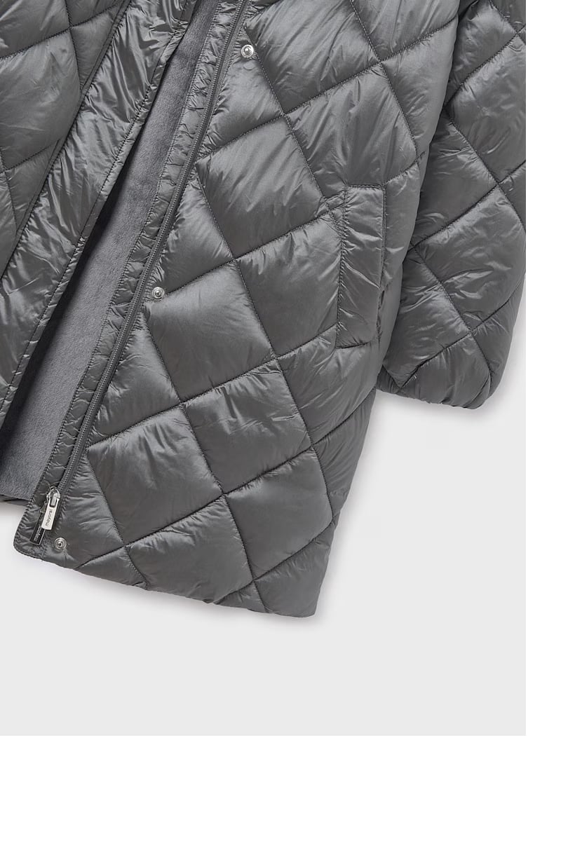 Mayoral Kız Çocuk Uzun Mont 10-16 Yaş Gri