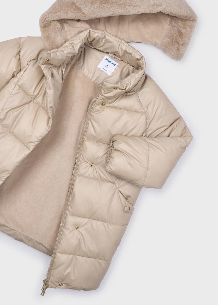 Mayoral Kız Çocuk Uzun Mont 4-10 Yaş Kahverengi