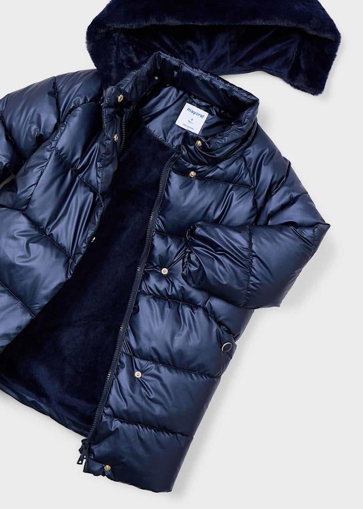 Mayoral Kız Çocuk Uzun Mont 4-10 Yaş Lacivert