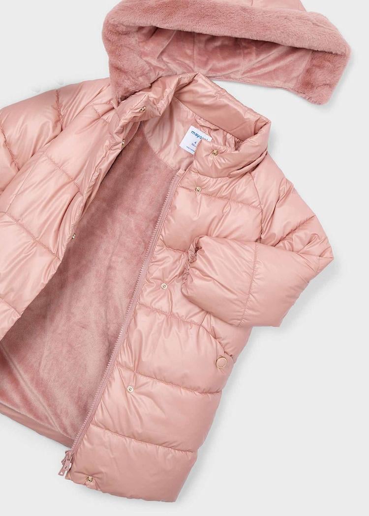 Mayoral Kız Çocuk Uzun Mont 4-10 Yaş Pembe