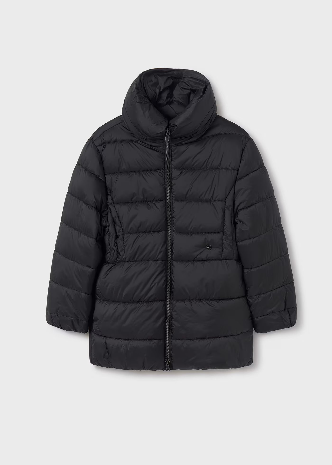 Mayoral Kız Çocuk Uzun Mont Yeşil-Kahve-Siyah 10-16 Yaş 7479 SİYAH