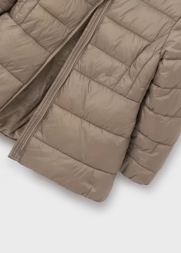 Mayoral Kız Çocuk Uzun Mont Yeşil-Kahve-Siyah 10-16 Yaş 7479 KAHVE