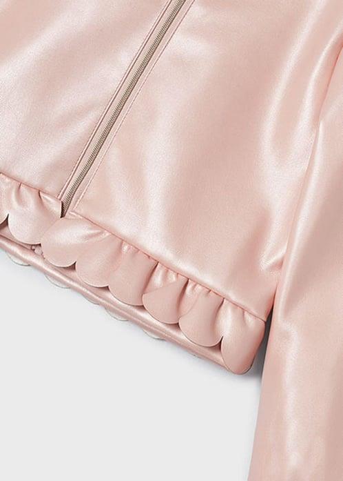 Mayoral Kız Deri Ceket 5-8 Yaş Pudra