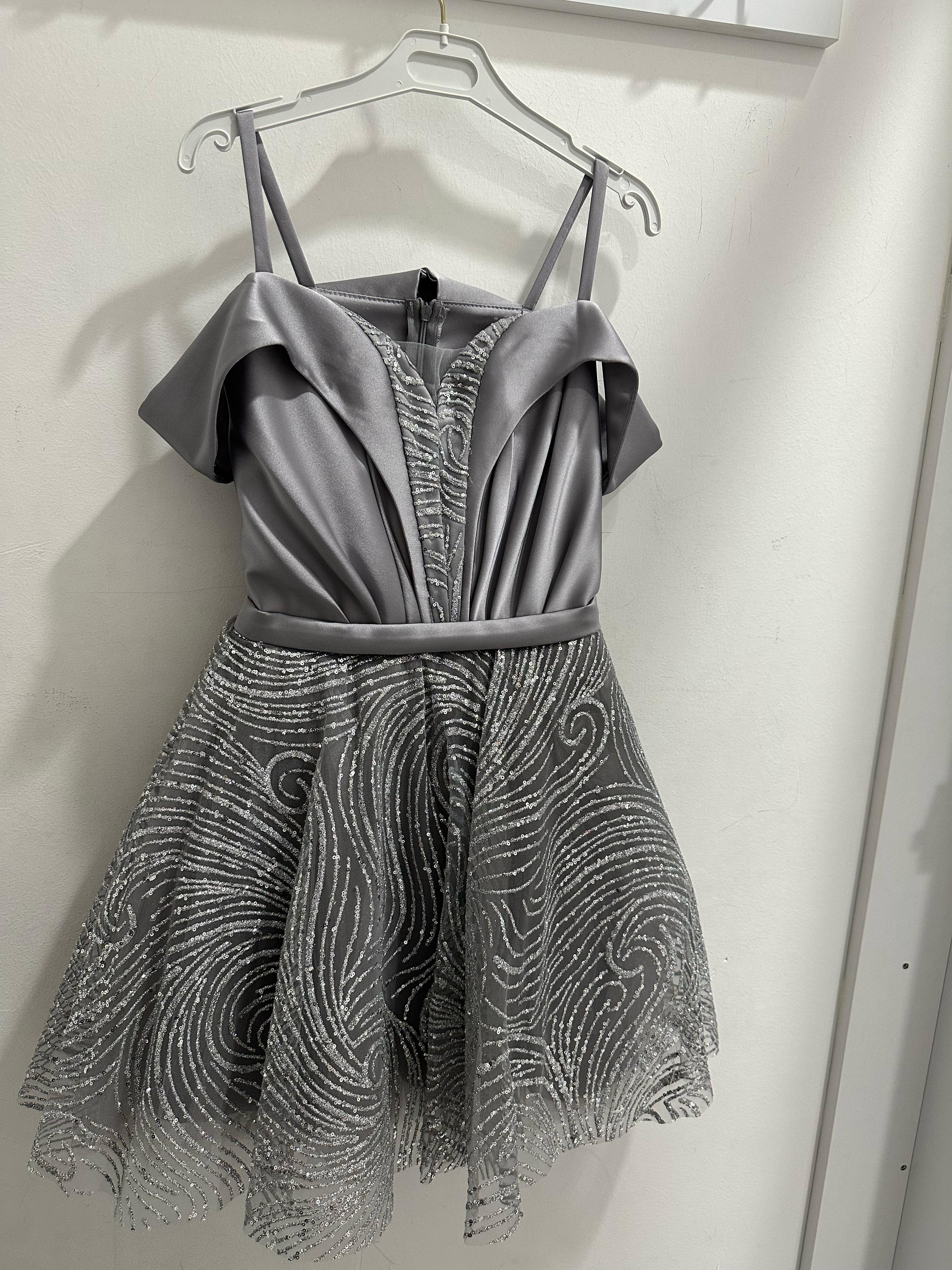 Minilove Erkek Çocuk Abiye Elbise 10-15 Yaş Gri