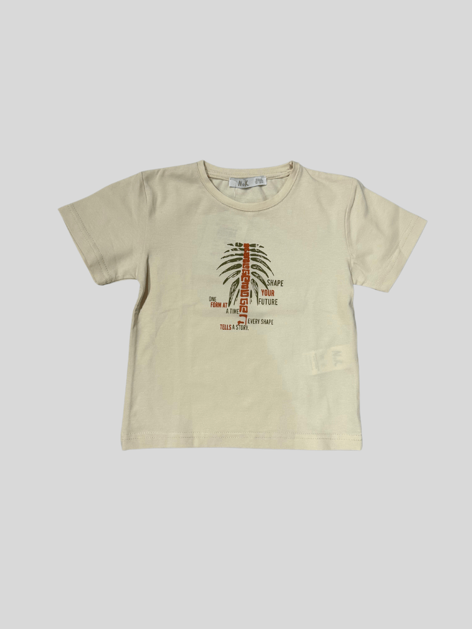 Nk Erkek Bebek Ağaçlı Tshirt 1-4 Yaş Krem