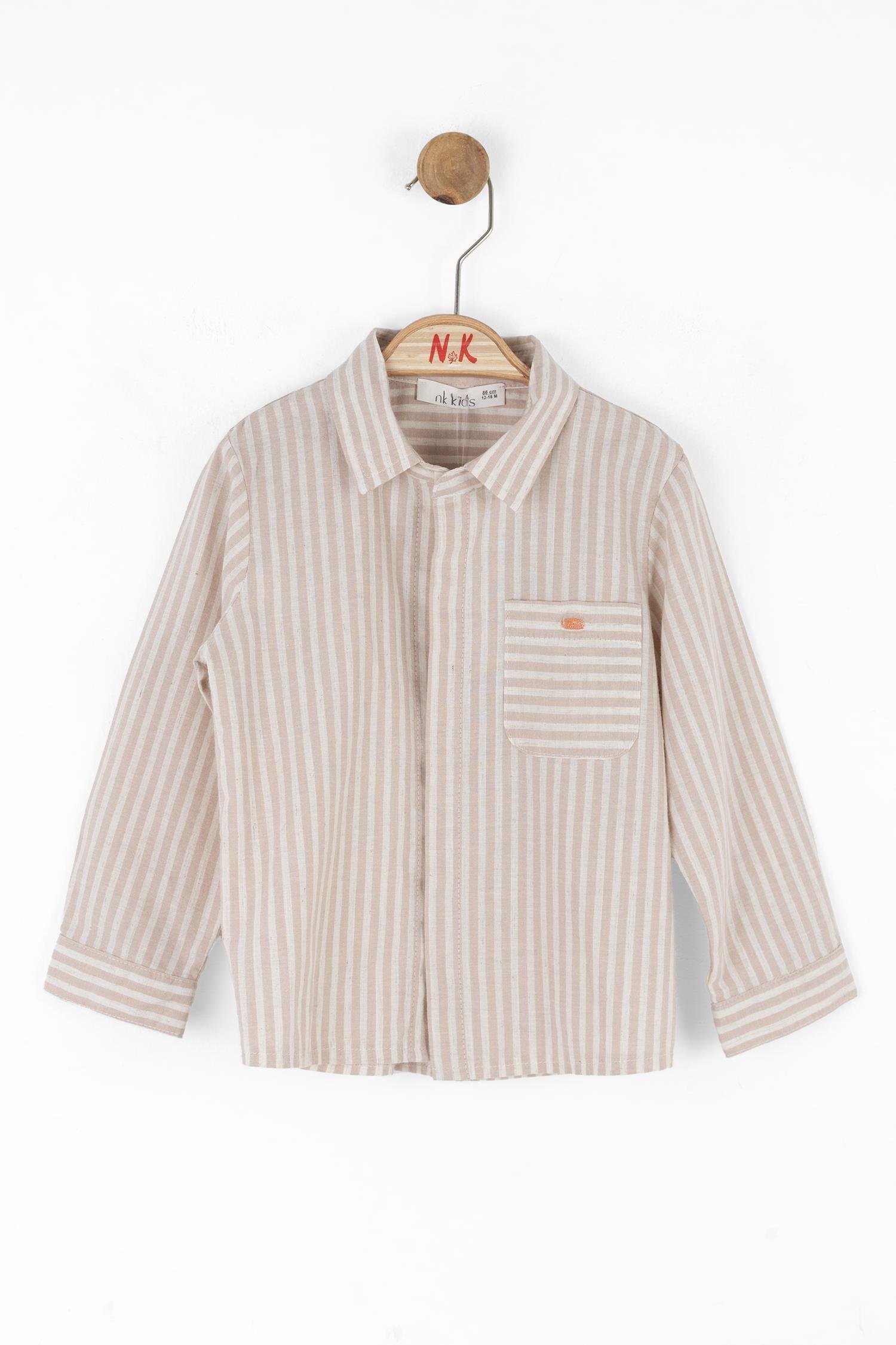 Nk Erkek Bebek Captian Gömlek 1-4 Yaş VİZON