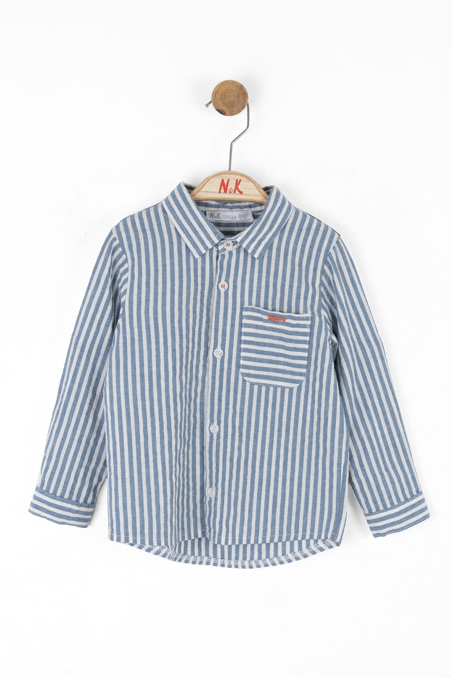 Nk Erkek Bebek Captian Gömlek 1-4 Yaş Mavi