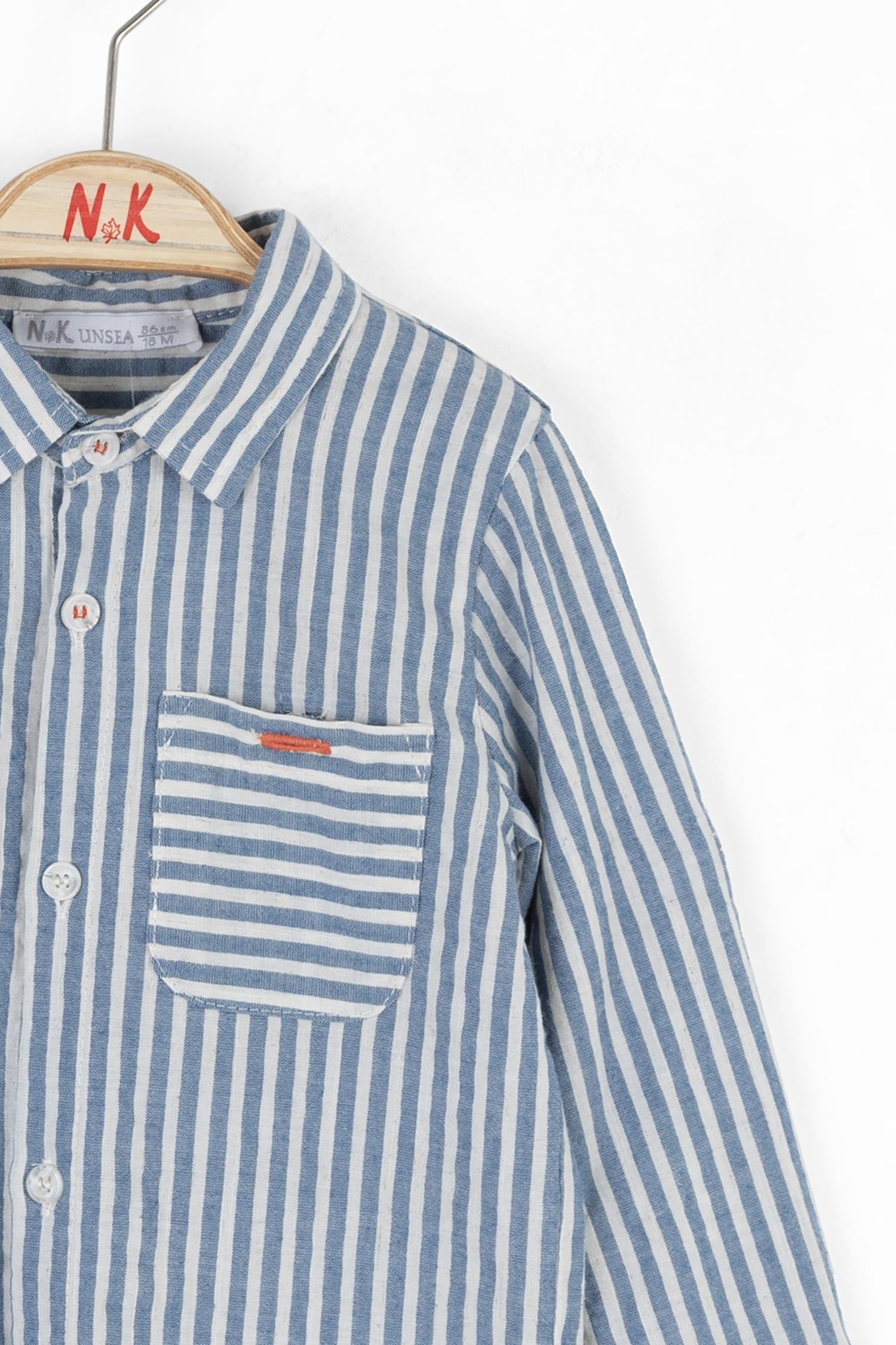 Nk Erkek Bebek Captian Gömlek 1-4 Yaş Mavi