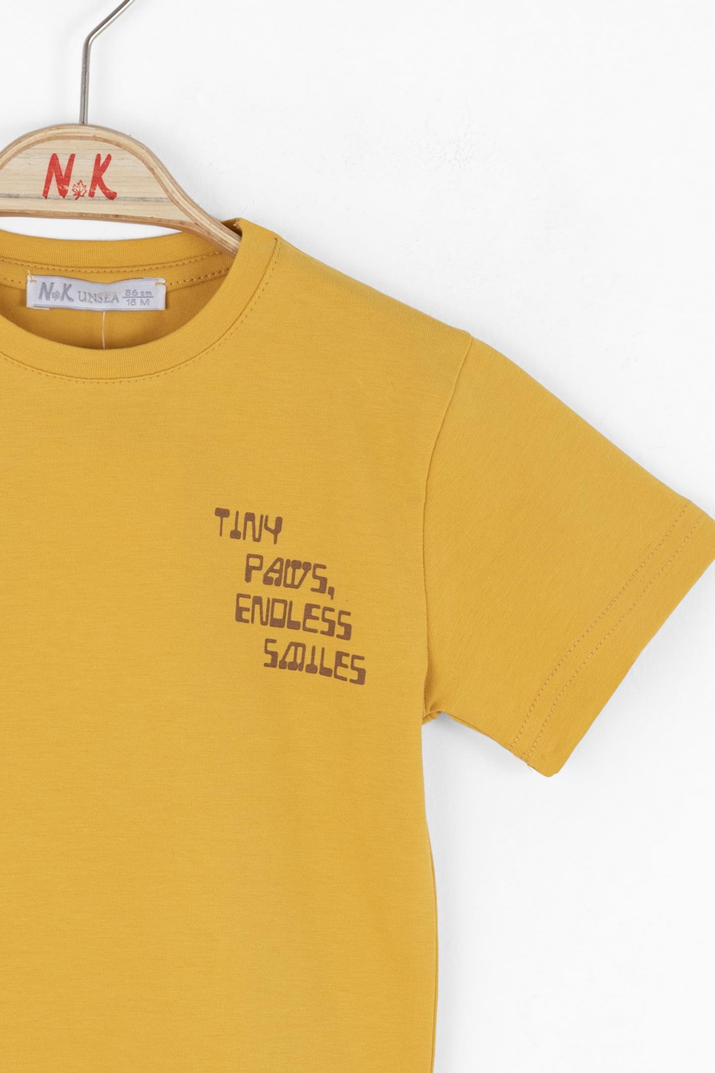 Nk Erkek Bebek Kaplan Tshirt 1-4 Yaş Sarı