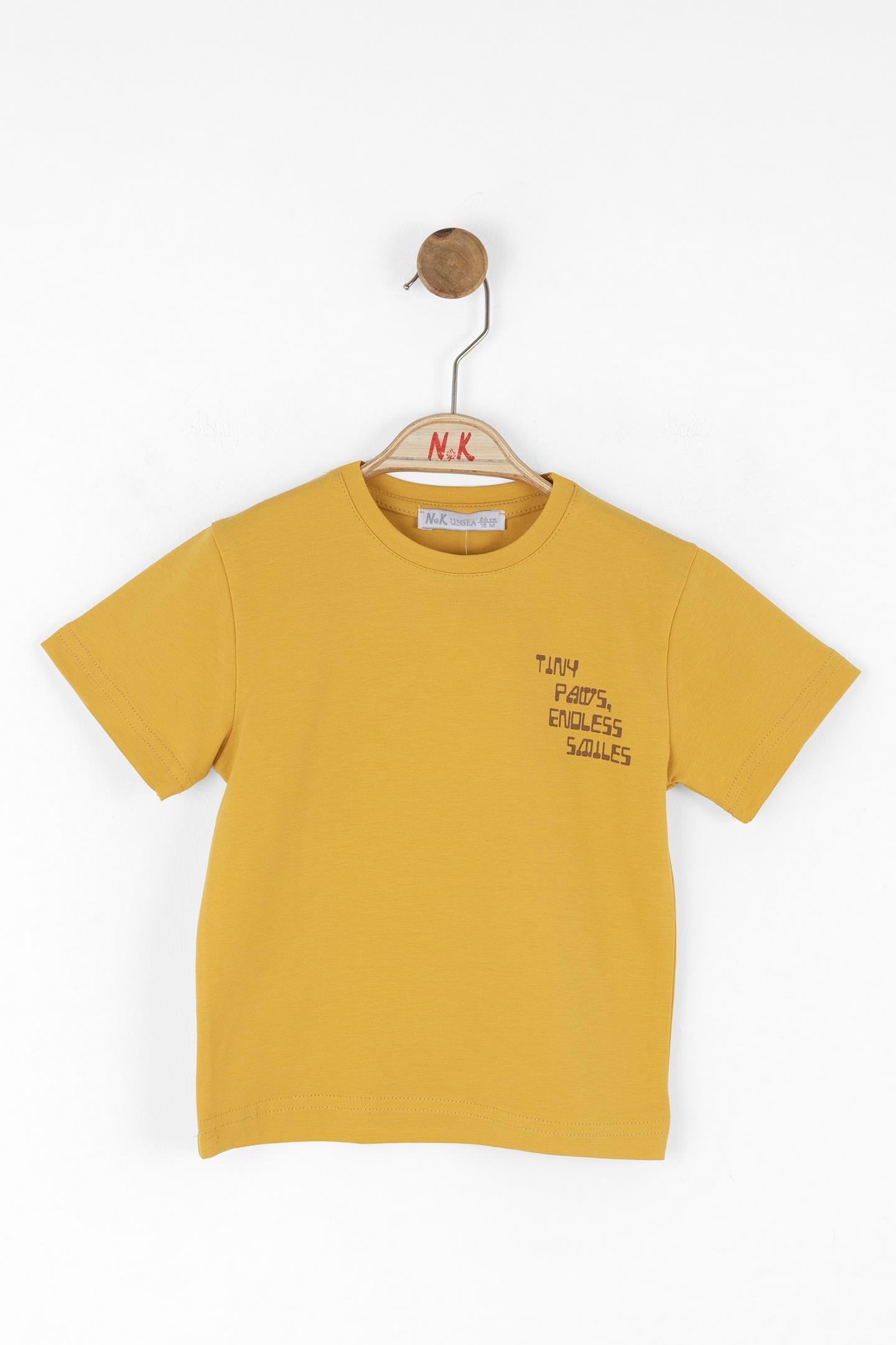 Nk Erkek Bebek Kaplan Tshirt 1-4 Yaş Sarı