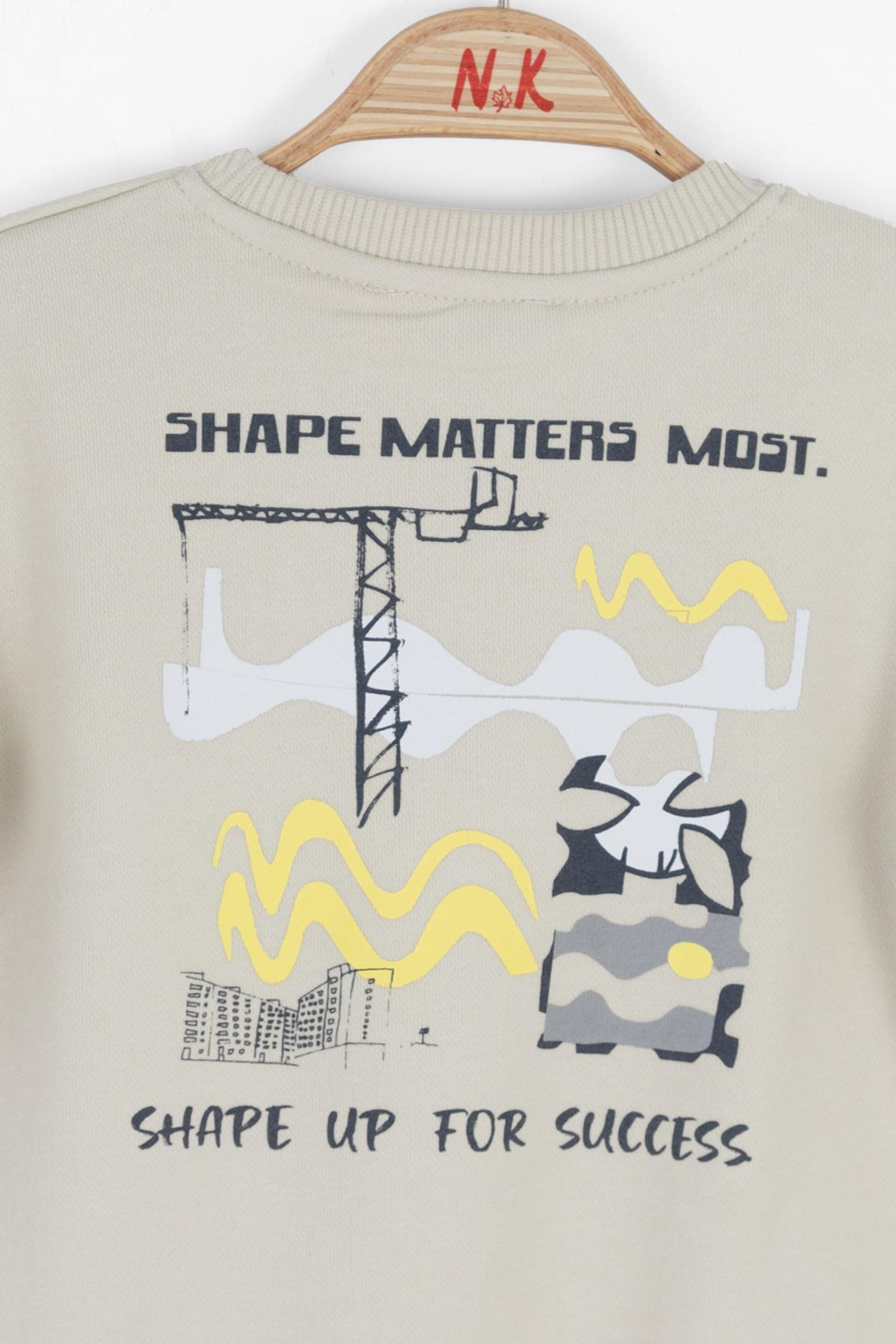 Nk Erkek Bebek Power Sweatshirt 1-4 Yaş KREM