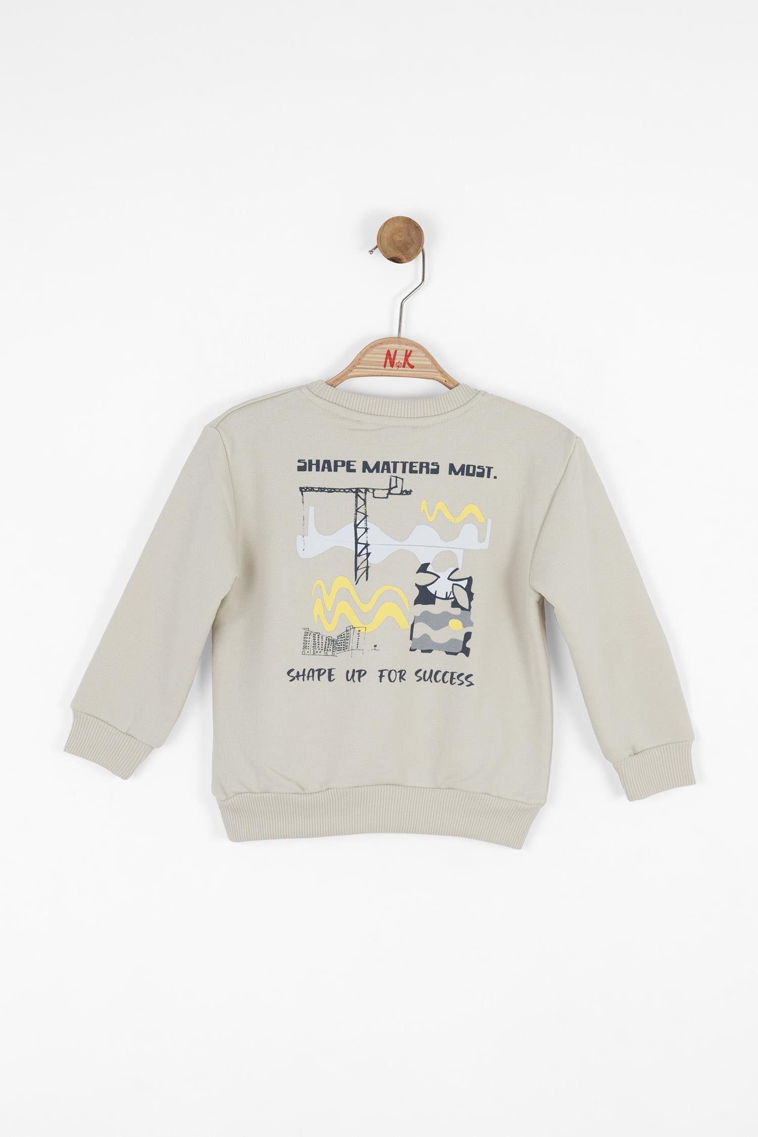 Nk Erkek Bebek Power Sweatshirt 1-4 Yaş KREM