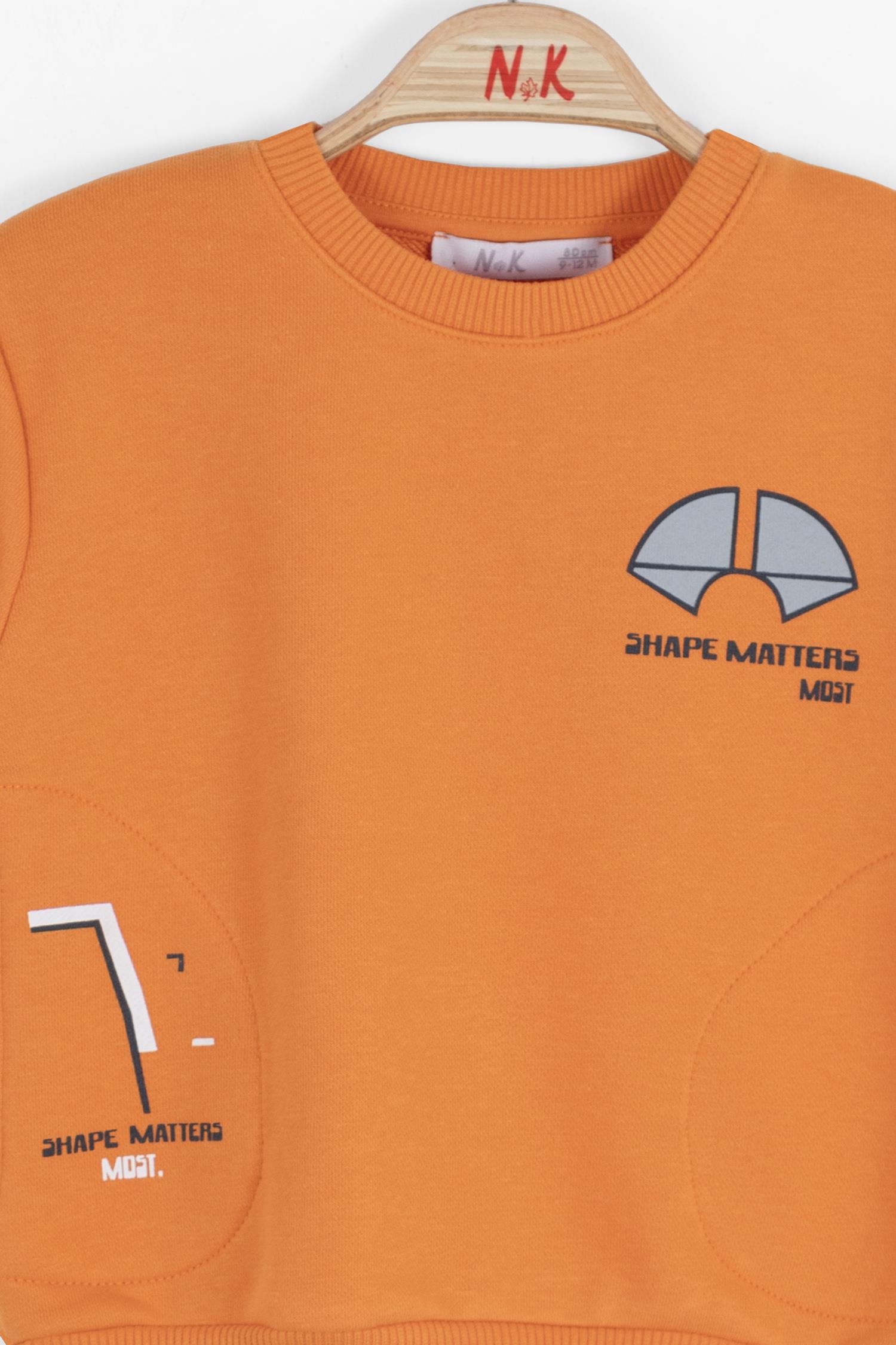 Nk Erkek Bebek Shape Sweatshirt 1-4 Yaş ORANJ
