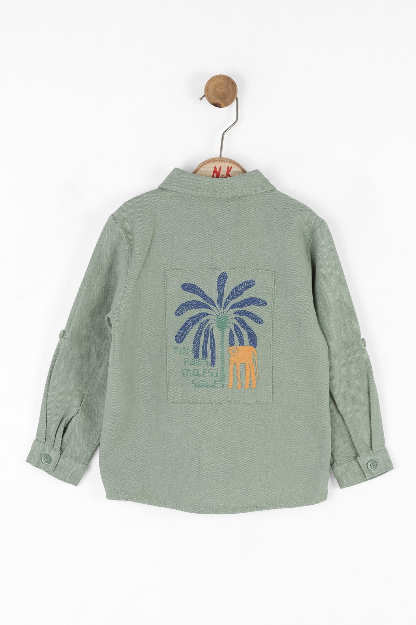 Nk Erkek Bebek Tiny Gömlek 1-4 Yaş Yeşil