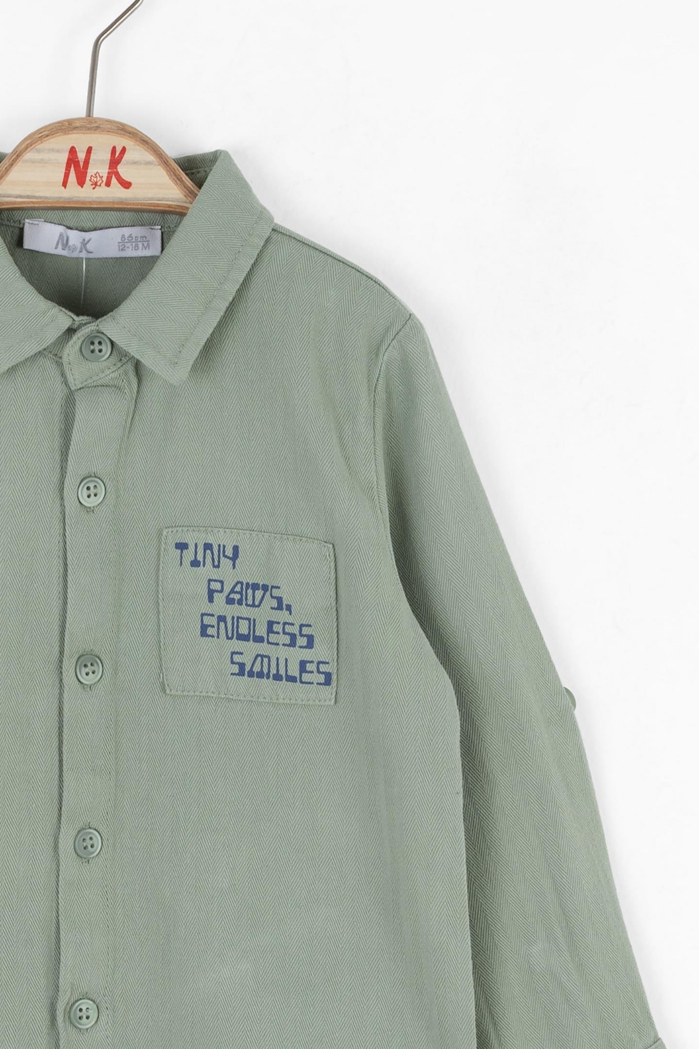 Nk Erkek Bebek Tiny Gömlek 1-4 Yaş Yeşil