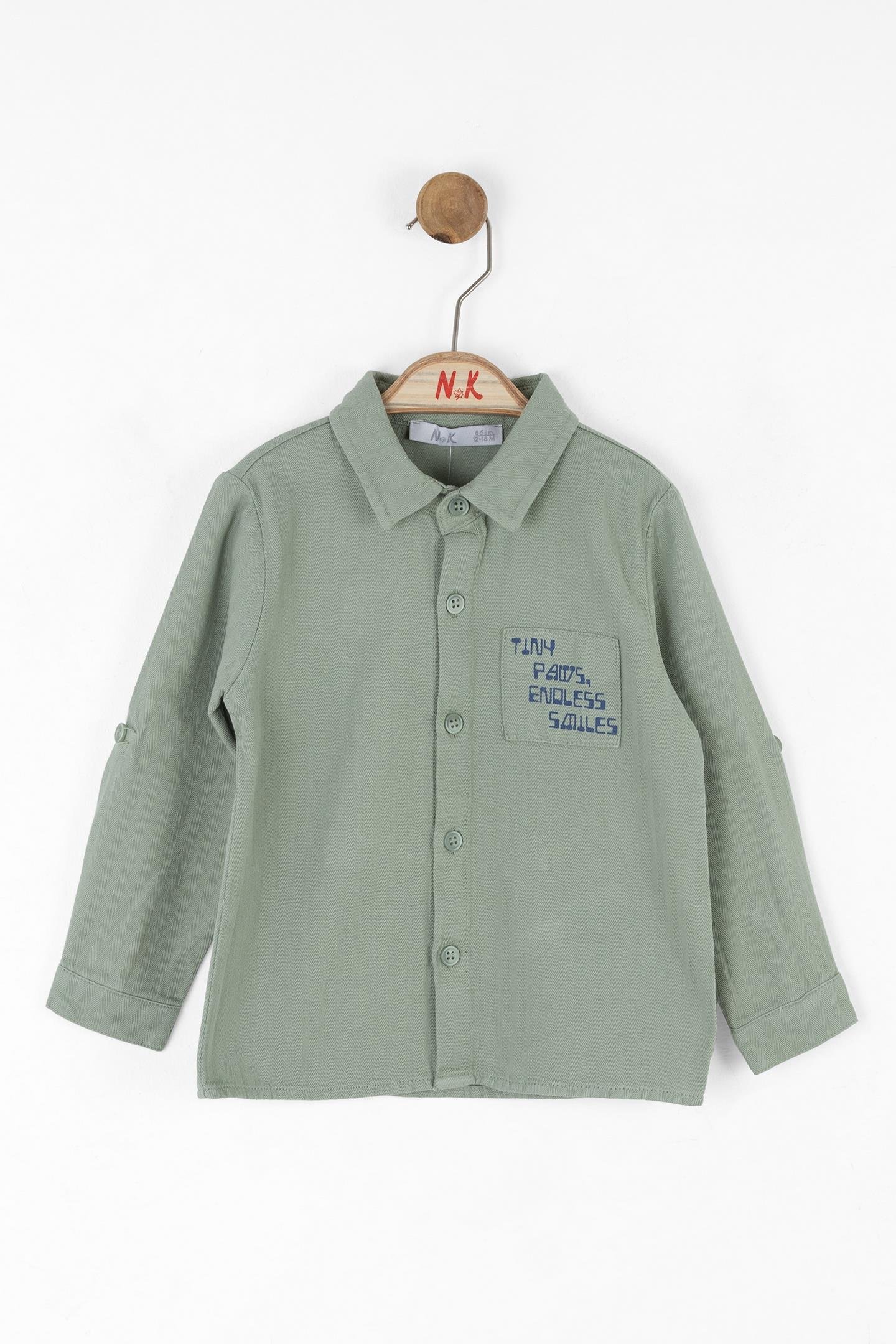 Nk Erkek Bebek Tiny Gömlek 1-4 Yaş Yeşil