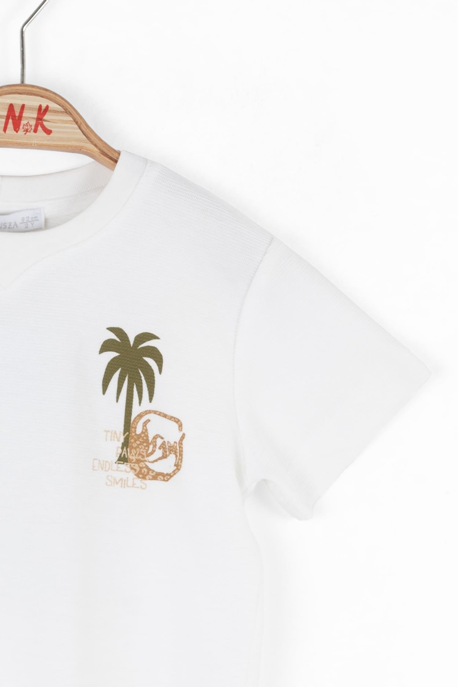 Nk Erkek Bebek Tiny Tshirt 1-4 Yaş Ekru