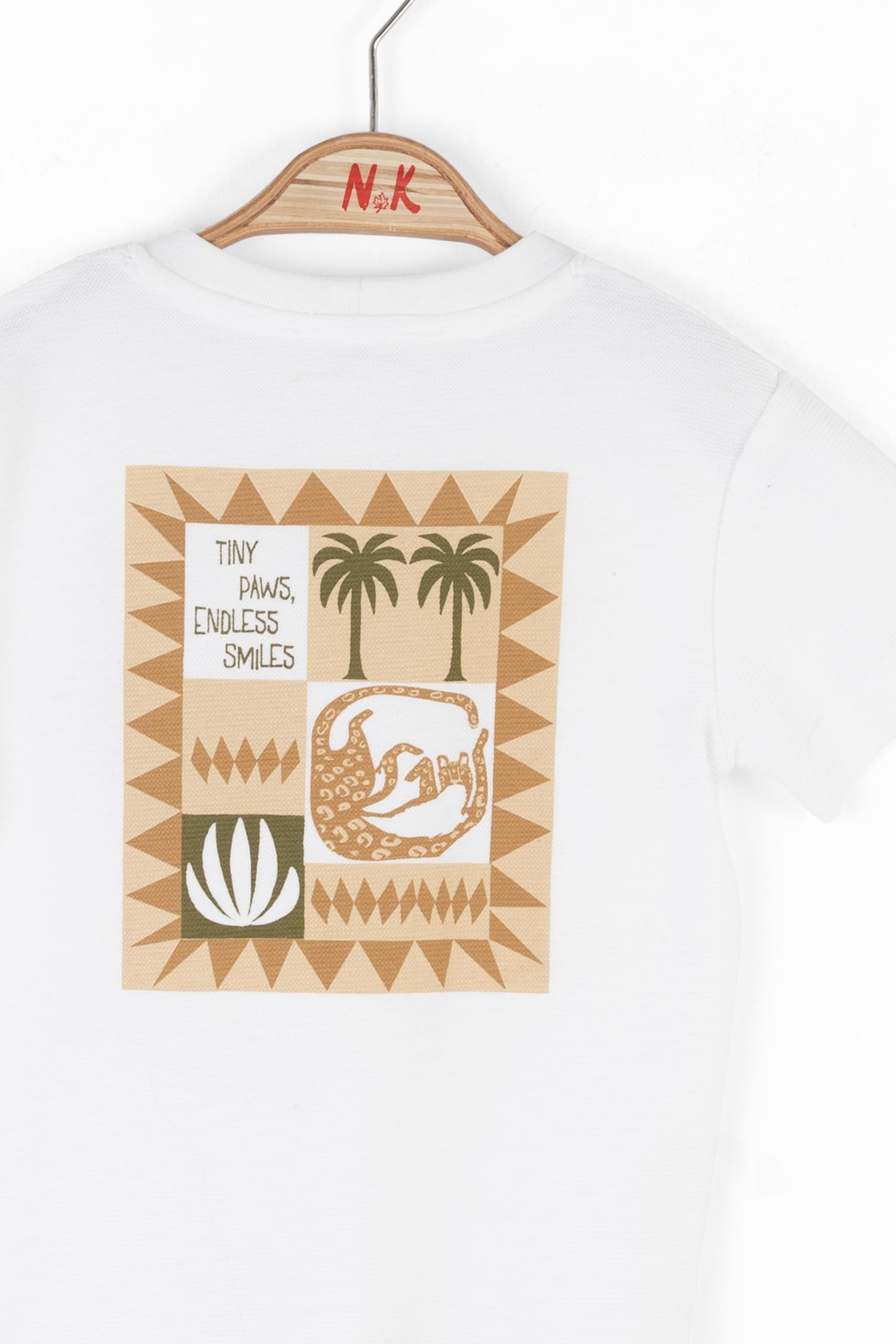 Nk Erkek Bebek Tiny Tshirt 1-4 Yaş Ekru