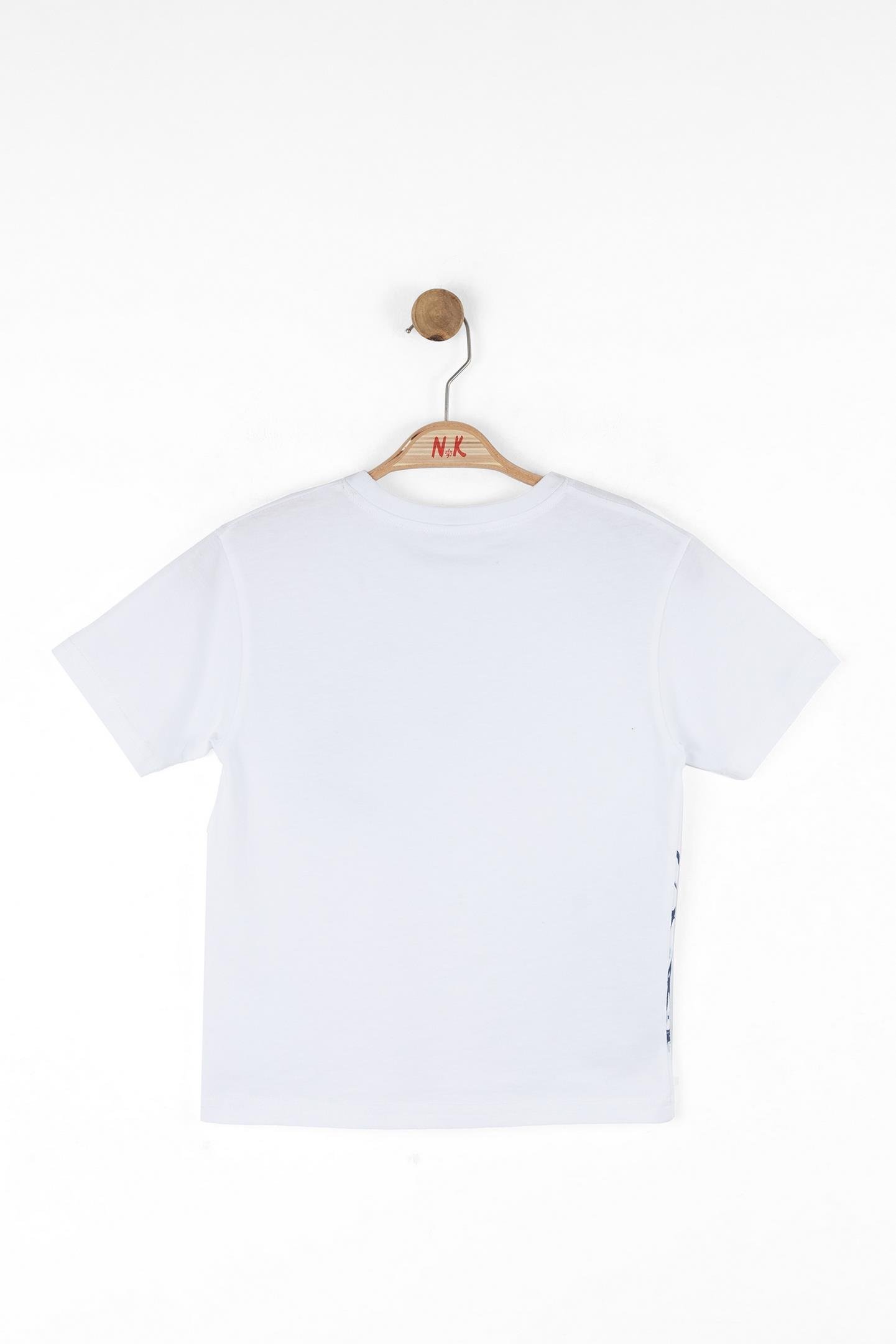 Nk Erkek Çocuk Autumn Tshirt 4-8 Yaş Beyaz